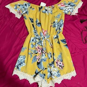 Yellow romper